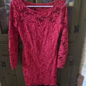 Hot summer red dress